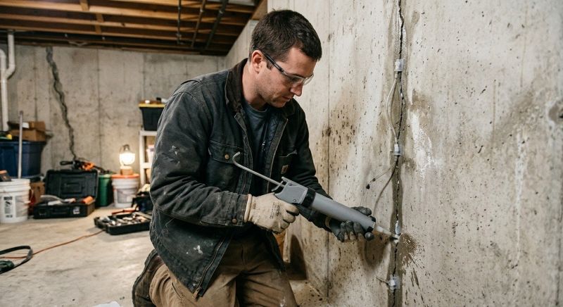 Basement Crack Repair in Moneta, VA