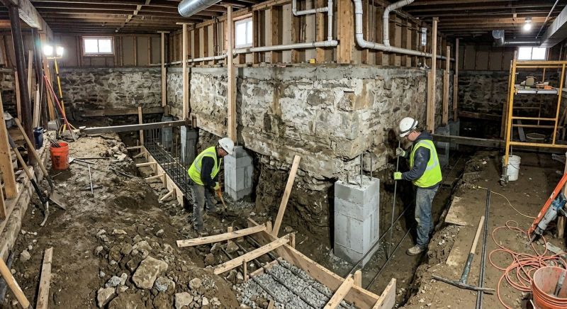 Basement Underpinning in Moneta, VA