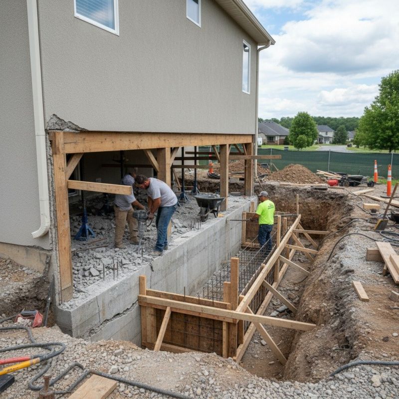 Building Foundation Repair in Bedford, VA