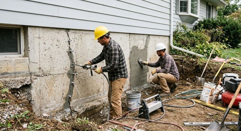 Concrete Foundation Repair in Botetourt County, VA