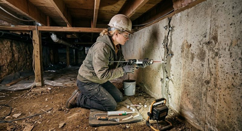 Concrete Foundation Repair in Botetourt County, VA