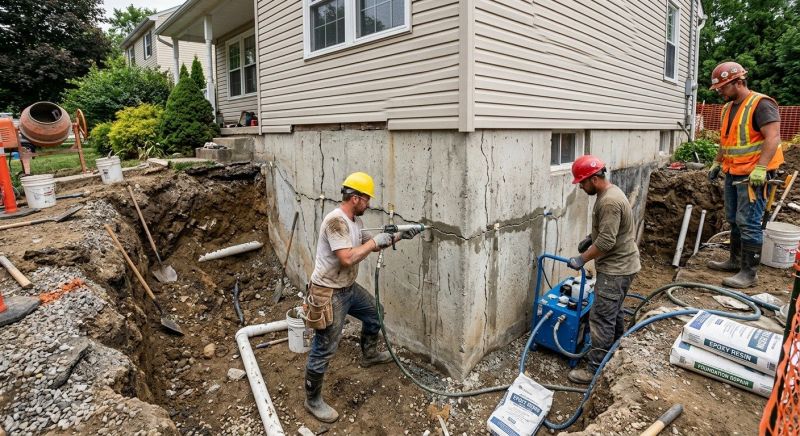 Concrete Foundation Repair in Union Hall, VA