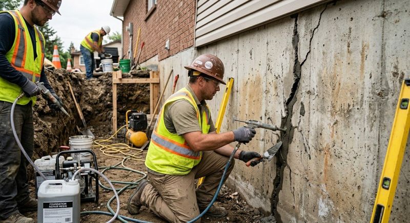 Cracked Foundation Repair in Pittsylvania County, VA