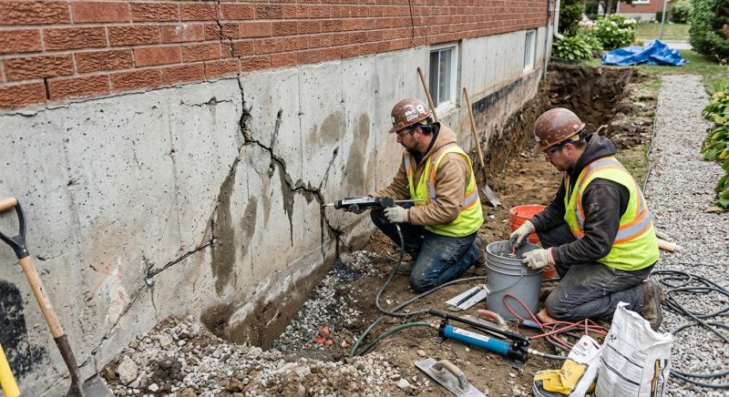 Cracked Foundation Repair in Rocky Mount, VA