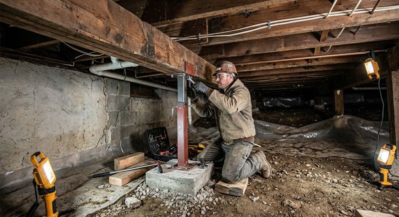 Crawlspace Foundation Repair in Hurt, VA