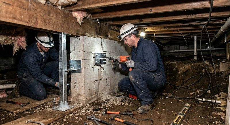 Crawlspace Foundation Repair in Wirtz, VA