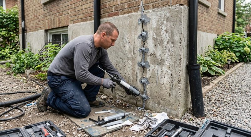 Foundation Crack Repair in Union Hall, VA