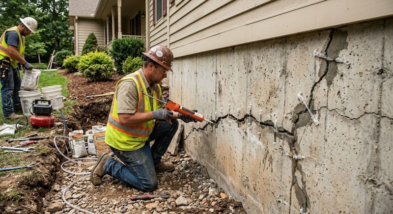 Foundation Cracks Repair in Moneta, VA
