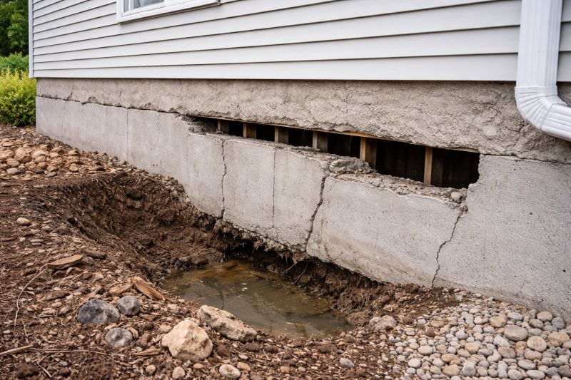 Foundation Damage Repair in Rocky Mount, VA