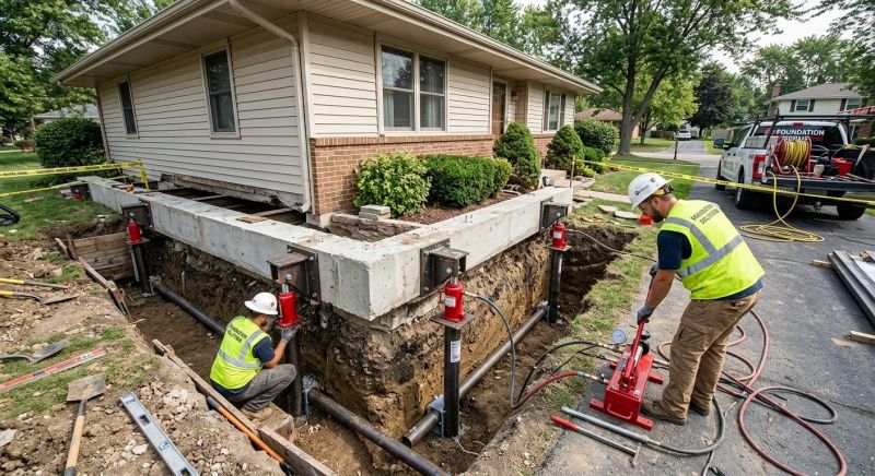 Foundation Jacking in Bedford, VA