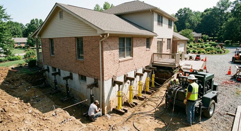 Foundation Jacking in Franklin County, VA