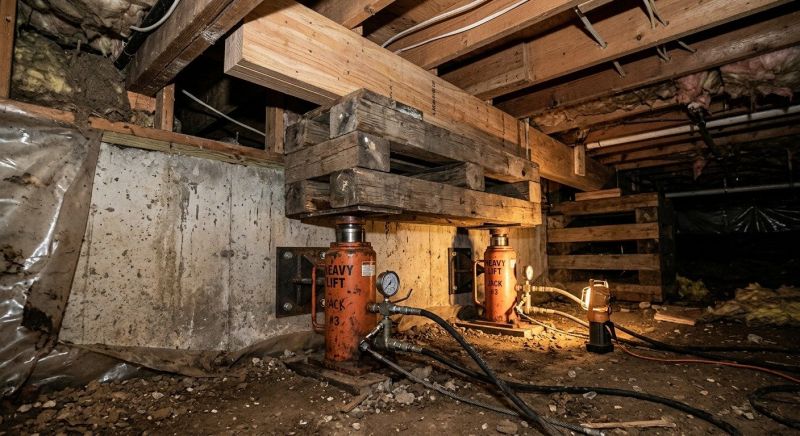 Foundation Jacking in Huddleston, VA