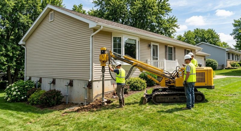 Foundation Raising in Wirtz, VA