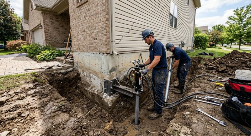 Foundation Settlement Repair in Moneta, VA