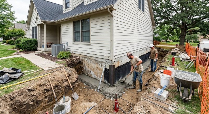 Foundation Settlement Repair in Moneta, VA