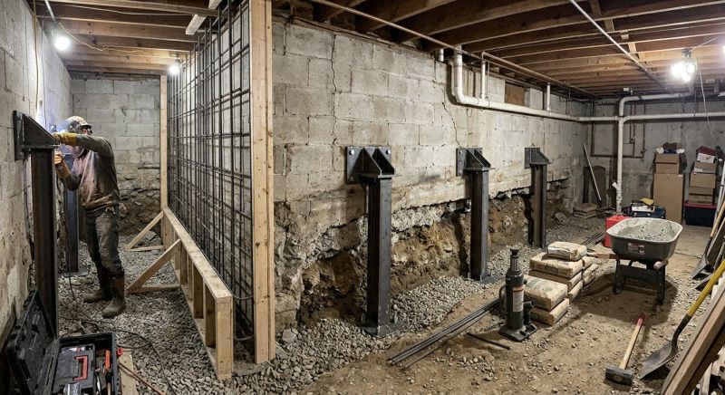 Foundation Stabilizing in Bedford, VA