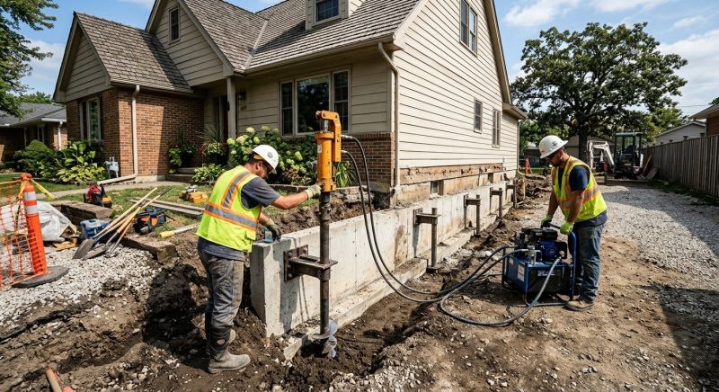 Foundation Stabilizing in Moneta, VA