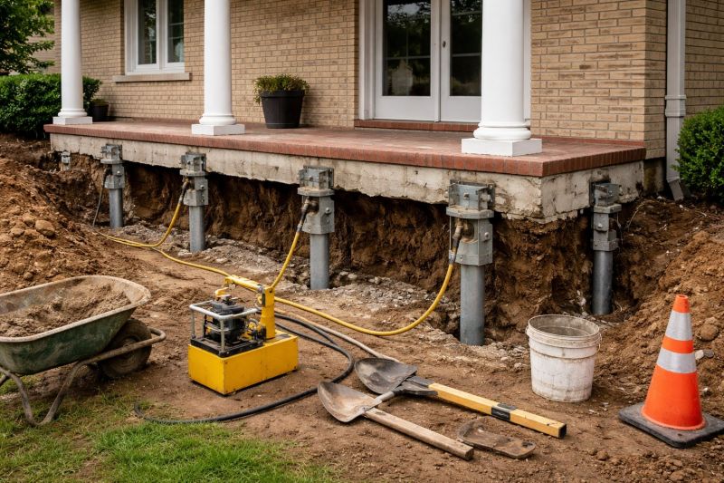 Foundation Stabilizing in Union Hall, VA