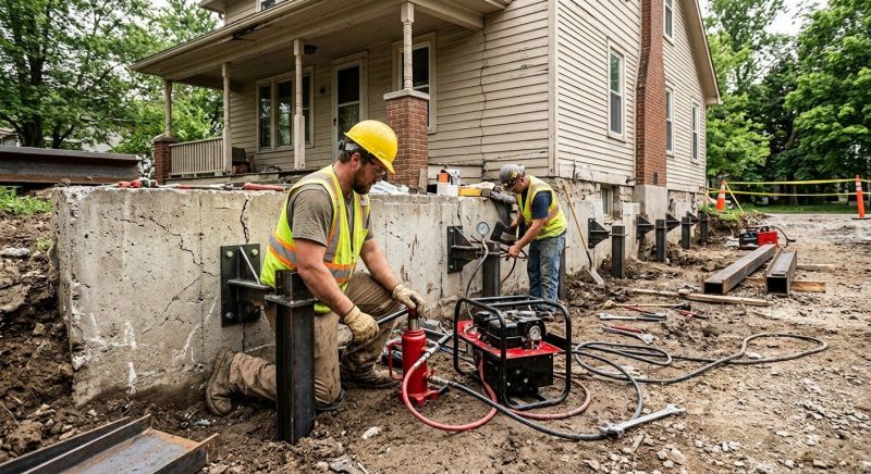 Foundation Stabilizing in Wirtz, VA