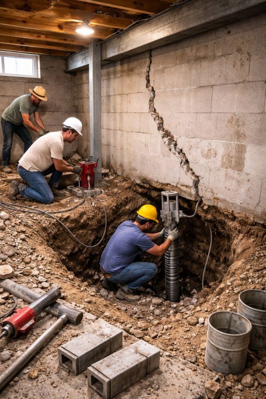 Foundation Structural Repair in Bedford, VA