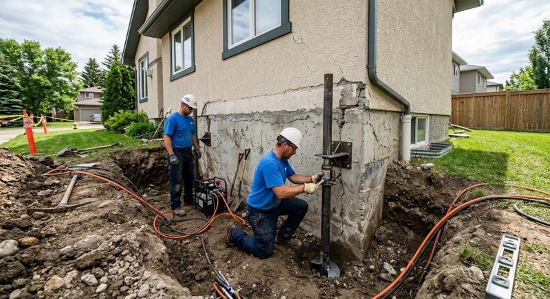 Helical Piers Installation in Moneta, VA