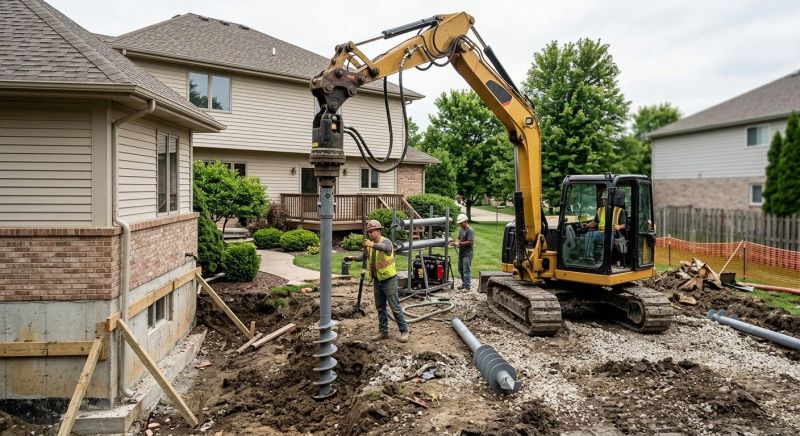 Helical Pile Installation in Moneta, VA