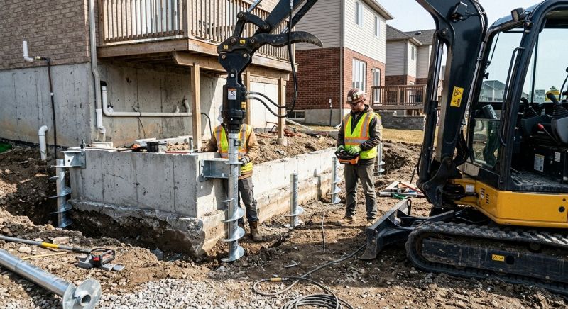 Helical Pile Installation in Moneta, VA