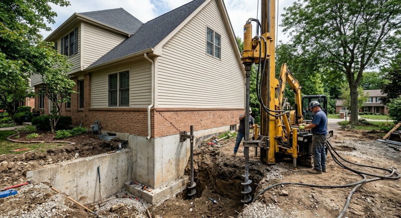Helical Pile Installation in Moneta, VA