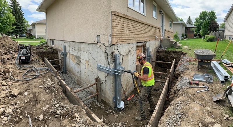 House Foundation Repair in Boones Mill, VA