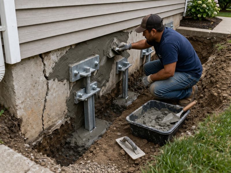 House Foundation Repair in Gretna, VA