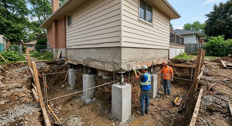 House Underpinning in Moneta, VA