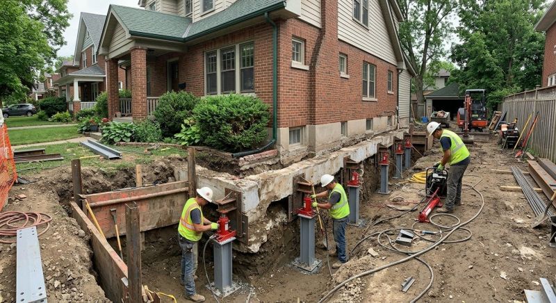 House Underpinning in Moneta, VA