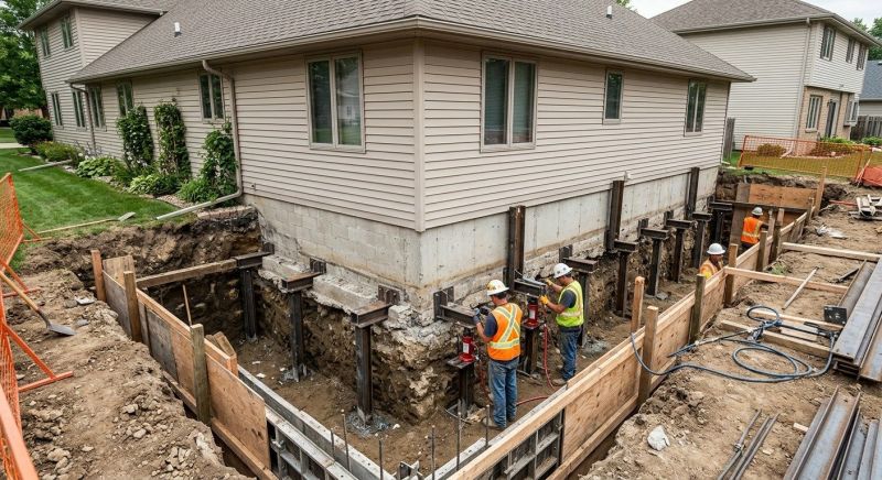 House Underpinning in Moneta, VA
