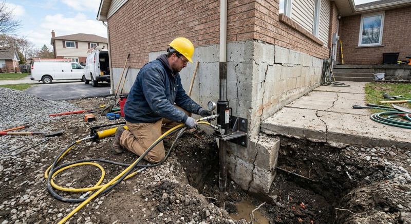 Sinking Foundation Repair in Franklin County, VA