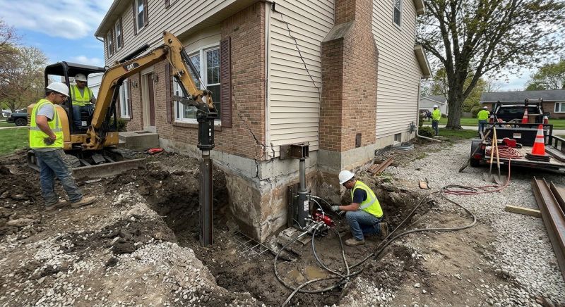 Sinking Foundation Repair in Huddleston, VA