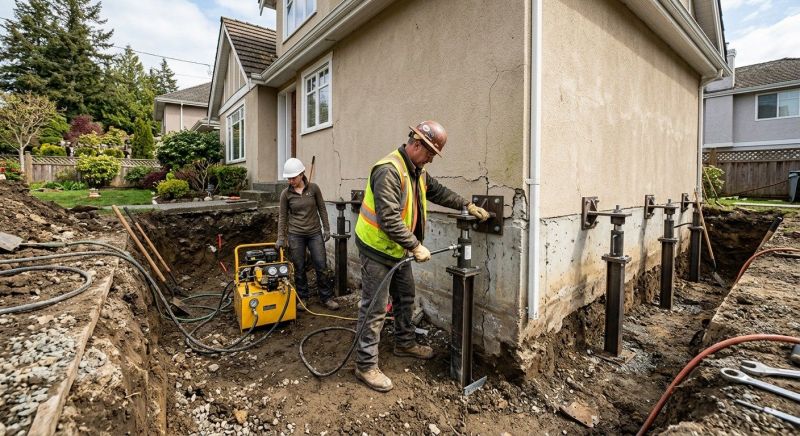 Sinking Foundation Repair in Pittsylvania County, VA