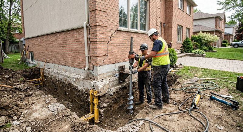 Sinking Foundation Repair in Wirtz, VA
