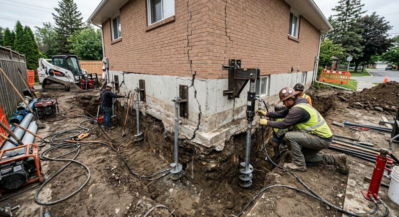 Sinking Foundation Repair in Wirtz, VA