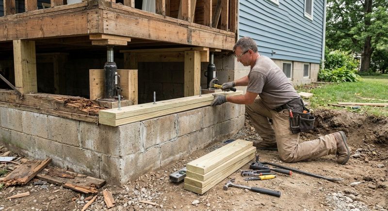 Slab Foundation Repair in Moneta, VA