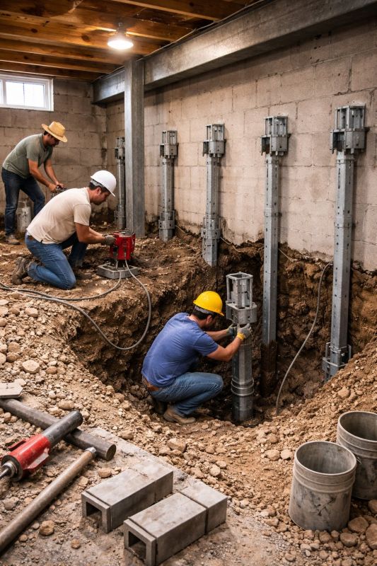 Structural Underpinning in Moneta, VA