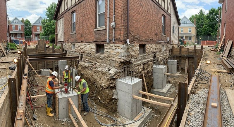 Structural Underpinning in Moneta, VA